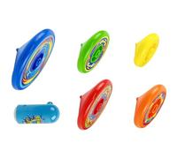 Alasum Set di Trottole Rotanti Manuali per Giocattoli Giroscopici Colorati in Plastica Sicura Giocattoli per Feste e Sviluppo Coordinazione Occhio-Mano Colore Casuale Colore Casuale