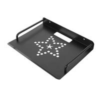 Alasum Supporto da Parete in Alluminio per Proiettore e Rack di Stoccaggio Router, Mensola Multiuso Fori di Ventilazione 28,5x21 Cm per Casa e Ufficio, Portaoggetti Resistente e Capacità