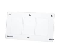 Alasum Supporto per Carte da Baseball Rigido Trasparente 3 Scomparti Porta Carte da Gioco Espositore da Tavolo per Collezionisti Organizzazione e Conservazione Schede Rigide