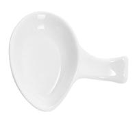 Alasum Supporto per Cucchiaio in Porcellana Bianca Creativo, Porta Cucchiaio e Bacchette con Superficie Liscia, per Decorazione Cucina e Tavola