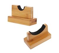 Alasum Supporto per Mazza da Baseball in Legno Massello Espositore Orizzontale da Tavolo per Mazze Adulti e Porta Mazze Robusto e Salvaspazio Set da 1 Paio