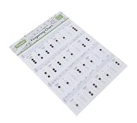 Alasum Tabella Accordi per Tromba su Carta Patinata Bianca Design Creativo, Facile da Leggere e Effetto Visivo per Studenti e Principianti Colore Casuale