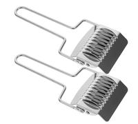 Alasum Tagliapasta Argento Manuale 2 in Inossidabile Rullo Versatile Utensile da Cucina per Impasto e Noodles