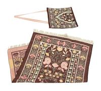Alasum Tappeto da Preghiera Versatile e Riutilizzabile con Borsa Portatile in Chenille Design Delicato e Semplice per Attività di Preghiera Islamica