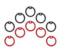 Alasum Targhetta Identificativa per Cani Anello Silenzioso in Silicone Set da 10 Pezzi 5 Nero 5 Rosso Accessorio per Riduzione Rumore Targhette Animali Domestici Leggero e Facile da