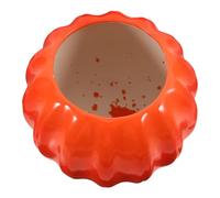 Alasum Vaso Arancione in Terracotta a Forma di Zucca Piccolo e Compatto per Decorazione Artistica Design Semplice Soggiorno e Studio