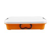 Alasum Vassoio di Sabbia in Plastica con Coperchio Sabbiera Portatile per Ragazzo Ragazza Contenitore per Giocattoli con Maniglia Comoda Materiale Robusto Soluzione di Immagazzinaggio