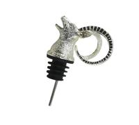 Alasum Versatore Testa di Antilope in Lega di Zinco Argento per Vino Leggero Aeratore Creativo e Divertente per Bar e Ristorante