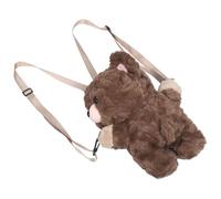 Alasum Zaino a Tracolla in Peluche a Forma di Orso per Bambine, Borsa Morbida Regolabile Trasformabile, Zaino Cartone Animato Capiente per Scuola, Viaggi e Picnic