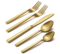 Alata Cube Gold Satinato posate