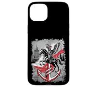 Alato ussaro polacco ancora PW simbolo Varsavia Skyline Art Custodia per iPhone 15 Plus