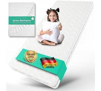 ALAVYA HOME® Materasso per bambini 80 x 160 cm con lenzuolo con angoli 10 cm di altezza, schiuma fredda certificata CertiPUR con rivestimento lavabile, materasso di alta qualità per lettino