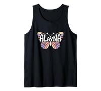Alayna Butterfly - Personalizzato Carino Nome Word Art Canotta