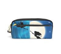 ALAZA Astuccio per matite, motivo luna e sirena, grande capacità, impermeabile, con cerniera, per studenti, donne, ragazze, Sirena R0174, Misura unica, Sirena R0174