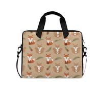 ALAZA Borsa per computer portatile per 16 15,6 pollici bellissimo lama, borsa per laptop per donne uomini studenti lavoro, borsa da viaggio a tracolla messenger tote case maniche, Fox I27795, Taglia