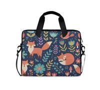 ALAZA Borsa per computer portatile per 16 15,6 pollici bellissimo lama, borsa per laptop per donne uomini studenti lavoro, borsa da viaggio a tracolla messenger tote case maniche, Fox I27882, Taglia