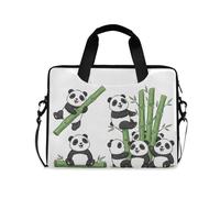 ALAZA Borsa per computer portatile per 16 15,6 pollici bellissimo pavone, borsa per laptop per donne uomini studenti lavoro, borsa da viaggio a tracolla messenger tote case maniche, Panda I28000