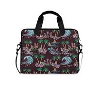 ALAZA Borsa per laptop per 16 15,6 pollici gotico ballando e giocando scheletri, borsa per laptop per donne uomini studenti lavoro, borsa a tracolla da viaggio messenger tote case maniche, Teschio
