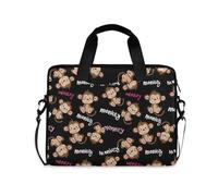 ALAZA Borsa per laptop per 16 15,6 pollici impronte disegnate a mano, borsa per laptop per donne uomini studenti lavoro, borsa a tracolla da viaggio messenger tote case maniche, Monkey A18769, Taglia