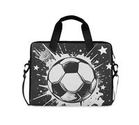 ALAZA Borsa per laptop per 16 15,6 pollici Queen on The Moon in cielo stellato, borsa per laptop per donne uomini studenti lavoro, borsa da viaggio a tracolla messenger tote case maniche, Calcio