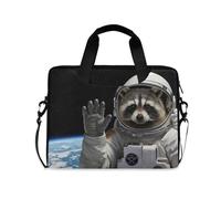 ALAZA Borsa per laptop per 16 15,6 pollici Queen on The Moon in cielo stellato, borsa per laptop per donne uomini studenti lavoro, borsa da viaggio a tracolla messenger tote case maniche, Procione