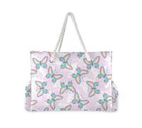 ALAZA Grande borsa da spiaggia da donna, con conchiglie oceaniche, cavalluccio marino, corallo, sabbia, borsa da spiaggia, impermeabile, con cerniera, tasche bagnate, borsa da viaggio, palestra, nuoto