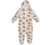 ALAZA Pigiama intero in flanella con cappuccio e cerniera, tuta coordinata per bambini, morbida e calda, abbigliamento sportivo per la casa, 5-6T, Capybara I18116, 13-14 Years