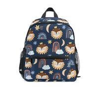 ALAZA Zaino per bambini e bambine, per la scuola materna, con libellula, mini zaino per bambini, piccolo zaino per libri con cinturino sul petto, targhetta con nome, Leone 076, S, Leone 076