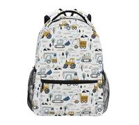 ALAZA Zaino per bambini, zaino per la scuola rosso-blu, grande capacità, per studenti, libri, zaino per ragazzi, ragazze, adulti, adolescenti, Cars R0360, M, Cars R0360