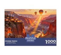 Alba del sole del Grand Canyon americano Puzzle in Legno Impermeabile DIY Puzzles Da 1000 Pezzi Per Adulti Colorati Per Decorazioni Domestiche