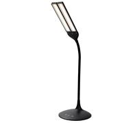 ALBA LEDTWIN N - Lampada da scrivania a LED, in plastica, 6 W, nero, 18 x 34 x 36 cm
