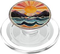 Alba Montagna Arte Natura Amante Oceano Onde Sun Mandala PopSockets PopGrip per MagSafe