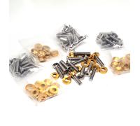 Alba Racing Kit Decorazione Cerchi ATV Gold Billet con Dadi M6 48 pz