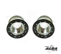 Alba Racing Ruote Posteriori Beadlock 9x8 3+5 4/110 TRX 450r 400ex 2 Pezzi