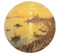 Alba sul mare a Venezia Jigsaw Puzzle Impossibili 1000Pcs vista Decorazione Per La Casa. Giochi Rilassamento E Intelligence Per Adulti E Ragazzi Da 14 Anni 1000pcs (67.5x67.5cm)