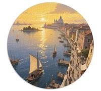 Alba sul mare a Venezia Jigsaw Puzzle Impossible 1000 Pezzi View Decorazione Per La Casa. Rilassamento E Intelligence Per Adulti E Bambini Da 12 Anni 1000pcs (67.5x67.5cm)