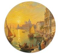 Alba sul mare a Venezia Jigsaw Puzzle Impossible 1000 Pezzi vista Decorazione Per La Casa. Rilassamento E Intelligence Per Adulti E Ragazzi Da 14 Anni 1000pcs (67.5x67.5cm)
