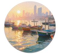 Alba sul mare a Venezia Jigsaw Puzzle Impossible 1000Pcs vista Decorazione Per La Casa. Giochi Rilassamento E Intelligence Per Adulti E Ragazzi Da 14 Anni 1000pcs (67.5x67.5cm)