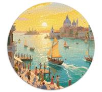 Alba sul mare a Venezia Jigsaw Puzzle Impossible 1000Pcs vista Decorazione Per La Casa. Giochi Rilassamento E Intelligence Per Adulti E Ragazzi Da 14 Anni 1000pcs (67.5x67.5cm)