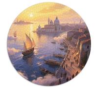 Alba sul mare a Venezia Jigsaw Puzzle Impossible 1000Pcs vista Decorazione Per La Casa. Rilassamento E Intelligence Per Adulti E Ragazzi Da 14 Anni 1000pcs (67.5x67.5cm)