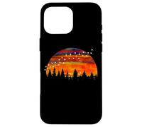 Alba Tramonto Gregge di uccelli Formazione Montagna Foresta Custodia per iPhone 16 Pro Max