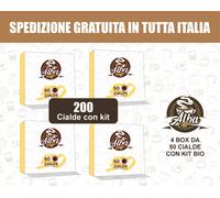 AlbaCaffe 200 cialde con kit accessori zucchero+palettine+bicchierini SPE GRATIS