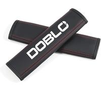 AlbaEUC Copri Cintura di Sicurezza Auto Imbottitura Protezione Pelle Confortevoli Copricintura Auto per Fiat Doblo, Set 2
