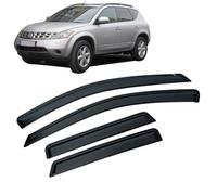 AlbaEUC Deflettori d'Aria Antiturbo per Nissan Murano Z50 2003-2007, Deflettori finestrini Deflettore Aria Auto Protezione Meteo Accessori Auto