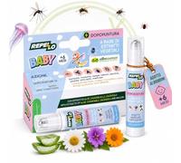 Albagarden - Bambini da 6 Mesi Punture Zanzare Vespe Insetti Zecche Meduse, Aloe Calendula Camomilla Malva