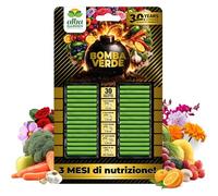 Albagarden - BOMBA VERDE - Concime in Bastoncini per Piante in Vaso Universale NPK 10-6-7 con Microelementi - Fertilizzante Lenta Cessione 3 Mesi - Per Piante Verdi e Fiorite - 30 pz