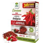 Albagarden - Concime Peperoncini Biologico - Fertilizzante Liquido Per Tutte Le Varietà - Abbondante Produzione Di Qualità Di Frutti Per Coltivazione In Vaso E Piena Terra x 500 gr