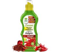 Albagarden - Concime Peperoncini Biologico - Fertilizzante Liquido Per Tutte Le Varietà - Abbondante Produzione Di Qualità Di Frutti Per Coltivazione In Vaso E Piena Terra x 500 gr