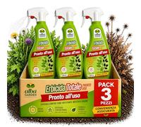 Albagarden - Diserbante Totale a base di Acido Pelargonico - Erbicida Pronto Uso 500 ml - Aiuto Contro Parassiti, Insetti, Larve Dell'Orto E Giardino (3 Pezzi)