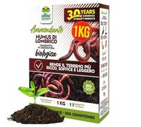Albagarden - Humus Di Lombrico - Ammendante Organico 100% Biologico - Concime E Fertilizzante - Scatola X 1 kg